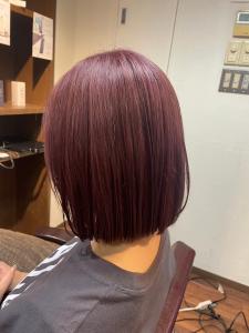 少しイメージが変わるレッドブラウン【ピンクバイオレット】♪ - RUNSO 北千住掲載