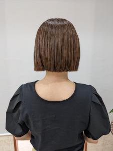 ミニボブ+ブルーパール - エイムヘアメイク 舟入店掲載