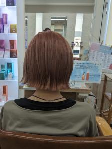 ミニボブ+オレンジピンク - エイムヘアメイク 舟入店掲載