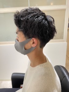 メンズカット　ソフトツイストパーマ - 髪質改善 完全完結型個室サロン level √ ONE salon 豊洲 美容室掲載