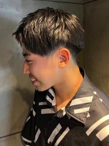 メンズショート　束感ショート　ツーブロック　黒髪【札幌】 - THIS IS BARBER掲載