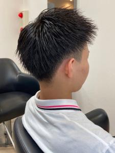 メンズショート　束感ショート　ツーブロック　黒髪 - Hair salon for Men idea掲載