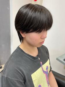 メンズカット　ウルフスタイル　黒髪 - Hair salon for Men idea掲載