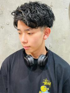 束感アップバング　メンズショート　パーマ - MEN'S SALON alfRed 瑞穂店掲載