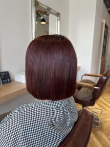 ぱっつんボブ × チェリーピンク - ROMA【ローマ】銀座店掲載