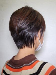 くびれショート　丸みショート　ダークブラウン - HAIR&HEADSPA SQUARE＊UNO HAKATA掲載