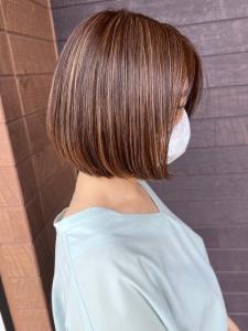 highlight brown×脱白髪染めハイライト - PROGRESS　フレスポ富沢店掲載