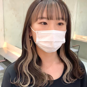 インナーカラーホワイトベージュ - Lond vallee 渋谷店掲載