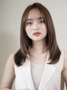 艶髪ストレート似合わせ大人ミディー☆ - ANFINI掲載