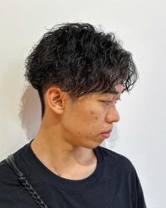 横浜メンズパーマメンズカットスパイラルパーマセンターパート - ＣＲＥＡ能見台掲載