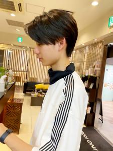 襟足は刈り上げない　メンズ　ナチュラルショート　三宮　美容室 - KAINO arms KOBE三宮掲載