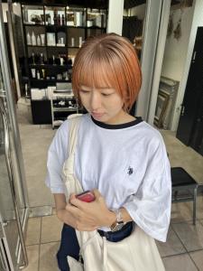 前髪 マルチボブ　ピンクベージュ　インナーグレージュ　ウルフ - ARCANA 明治神宮前 表参道 原宿掲載