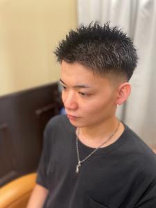 スパイキーショート×スキンフェード - BARBER Chos メンズトータルビューティ掲載