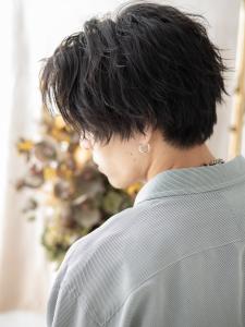 グレージュカラーくせ毛風ボブマッシュパーマ　ノンジアミンカラ - COVER HAIR bliss【カバーヘア ブリス】大宮/大宮西口店掲載