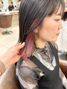 シアピンク 切りっぱなしボブ【横浜】k - Neolive aim 横浜店掲載
