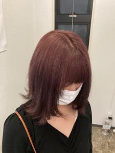 チェリーピンク×外ハネスタイル - e.m.a × Ar be.anca掲載