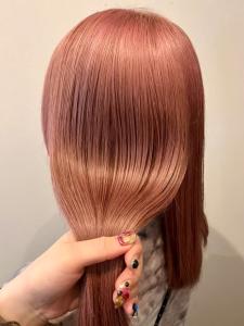 ピンクベージュ　ダブルカラー　髪質改善トリートメント - canoe 博多ミスト店掲載