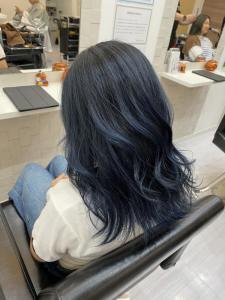 暗めBlue - K&K hair design つつじが丘店掲載