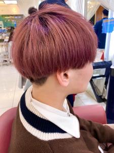 10代20代/ブリーチ/暖色カラー/マッシュ/ツヤ感/ネープ - QUALIS 赤塚店掲載