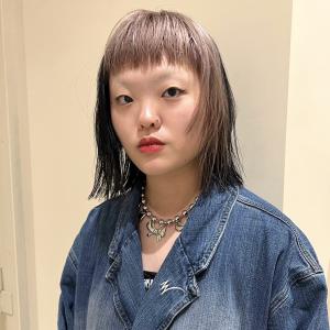 【近藤真帆】Baby pink×Black デザインカラー  - NERO HAIRSALON NAVY掲載