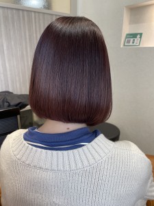 ボブ×バイオレットピンク[藤沢/髪質改善] - ECLART Reala 藤沢店掲載