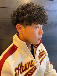 メンズ　プードルパーマ　スパイラルパーマ　ブロックマッシュ - 完全個室 THIS IS BARBER 3rd掲載