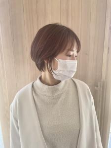 short hair × pink beige - 全席個室型美容室 GALLARIA Elegante各務原店掲載