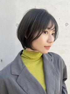 前下がりショートボブ【イルミナカラー/アッシュグレー】 - NYNY 新田辺店掲載
