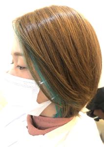 ブラウンヘアのボブにインナーで遊びを！ - プラネットヘア掲載