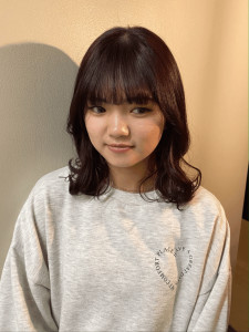 《花屋併設》ワインレッドカラー - mallow*花屋併設の美容院*掲載