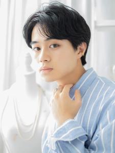 黒髪グレージュカラー前髪パーマ束感ショート　ノンジアミンカラ - mod's hair【モッズヘア】越谷/越谷西口店掲載