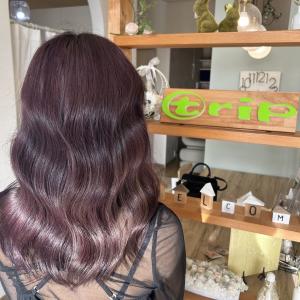 ツヤ感パープルカラー - trip ヘアメイク 東山店掲載