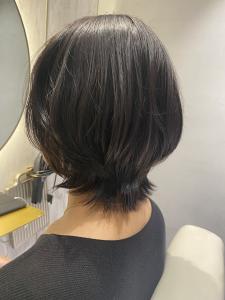 暗髪×ミディウルフ - answer BEAUTY SALON掲載