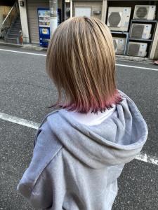 人気の赤髪をエンドカラーで毛先はブラック【錦糸町北口】 - prize 錦糸町店掲載