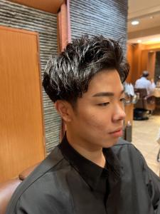 銀座　理容室　アップバングツーブロ刈り上げ - ヘアーモードキクチ 銀座店掲載