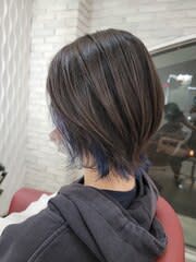 20代30代大人可愛い★小顔ボブ丸みショートウルフカット - QUALIS 赤塚店掲載