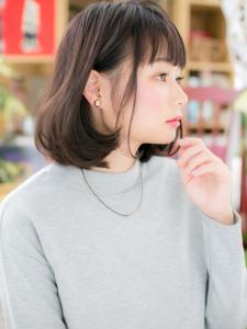 黒髪耳かけ韓国風大人ボブでひし形シルエット グレージュアッシ - COVER HAIR & SPA bliss【カバーヘア アンド スパ ブリス】浦和/浦和西口店掲載