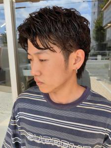 ツーブロック　ソフトツイストスパイラルパーマ　黒髪　爽やか - MEN'S SALON alfRed 平針店掲載