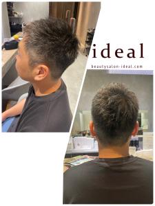 ツーブロックにせず刈り上げで繋いだ【メンズカット】 - :ideal心斎橋店 ～髪質改善・白髪染め・ヘッドスパ～掲載