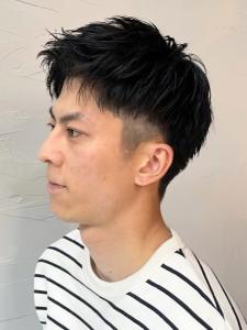 20代30代　爽やか　メンズマッシュショート　束感　黒髪 - THIS IS BARBER 2nd掲載