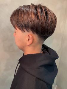 爽やか　ツーブロック　メンズマッシュショート　ベージュカラー - 完全個室 THIS IS BARBER 3rd掲載