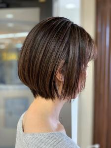 30代40代50代丸みココアブラウンベージュショートボブ - QUALIS 上福岡店掲載