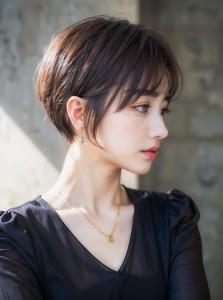 20代30代40代50代大人可愛いひし形丸み絶壁解消ショート - W by GRITTERs掲載