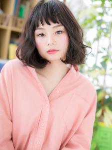 黒髪グレージュカラー前下がりボブくせ毛風　アッシュブラック - COVER HAIR & SPA bliss【カバーヘア アンド スパ ブリス】浦和/浦和西口店掲載