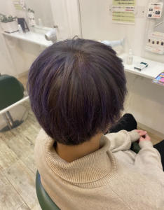 パープルメッシュヘア - trip ヘアメイク 東山店掲載