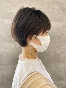 丸みボブ前下がりショートボブ耳掛けショートボブ【池袋】 - Loob. TOKYO掲載