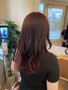 ツヤ感ロングピンクブラウンダメージレスカラー梅ヶ丘美容室 - CHAINON掲載