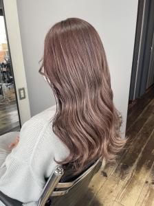 ラベンダーピンクベージュ・韓国風ヨシンモリロング - hair＆make egerie掲載