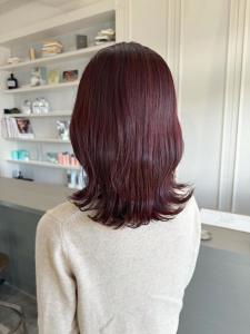 【pignon】チェリーピンク　ピンクラベンダー　外ハネ - 髪質改善 SEPT. 天神大名掲載