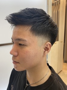 スキンフェード×スパイキーショートスタイル - ヘアサロン大野 iki 堂島店掲載